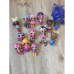 LOL Surprise Dolls Lot of 16 Figures & Pet, Hairpiece Bundle - No Repeat